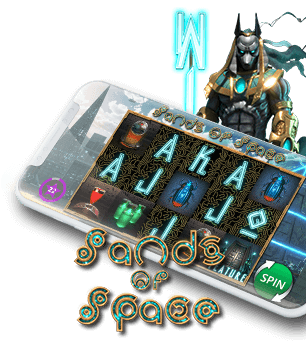 Sands of Space Slot Game at Desert Nights Online Casino_Landing Page Right Image